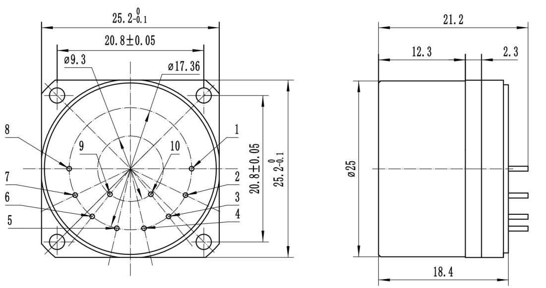 High Temperature Resistance And Compact Acceleration Measurement Unit With Size 25m