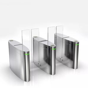 High Security Access Control Turnstiles Pedestrian Entry Exit Optical Sliding Turnstile
