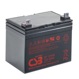 CSB GP12340 12V 34Ah Energy Storage Maintenance Free Rechargeable VRLA CSB