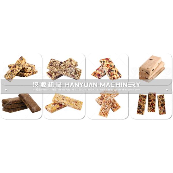 High Capacity Energy Bar Making Equipment with Adjustable Thickness and PLC Computer Control for Snack Bar Production