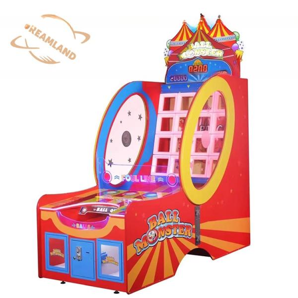 Close-up of target holes with LED lighting