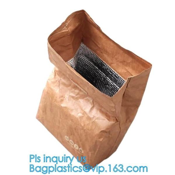 washable paper tote bag,hot sale washable paper tote bag, Brown washable kraft paper shopping bag,foldable washable kraf