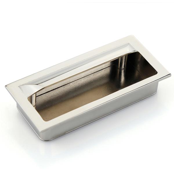Electrical Cabinet Flush Door Pull Handles Yellowish Color With Zinc Alloy Enclosures