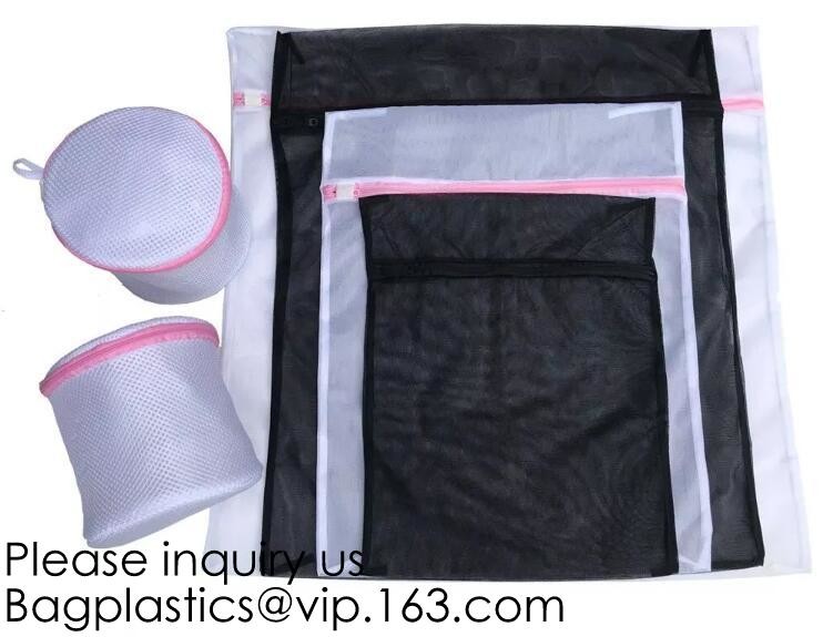 Bra Fine Mesh Wash Bag for Underwear, Lingerie, Bra, Pantyhose, Socks, Use YKK Zipper, Have Hanger Loops, Small Openings