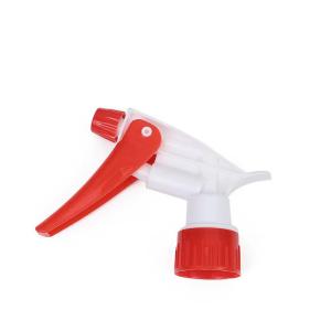 China Adjustable Nozzle 28/400 28/410 B Shape 1.2cc Strong Spray Trigger Sprayer with Ribbed Surface wholesale