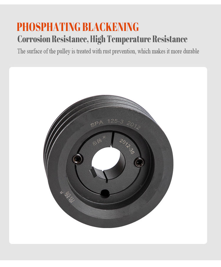 Iron Large V Belt Pulley for Power Transmission Customized by Sand Casting Specialist
