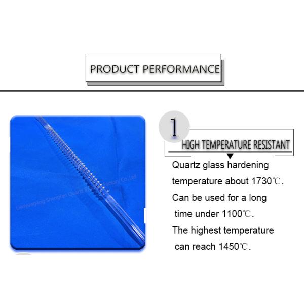 Filter UV Quartz Glass Tube 100mm-2500mm Length SIO2>99.99% Material