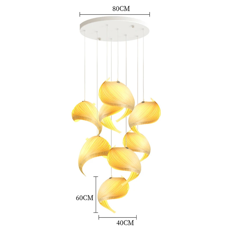 Veneer pendant light Nordic wooden hanging lamp replica design lamp(WH-AP-545)