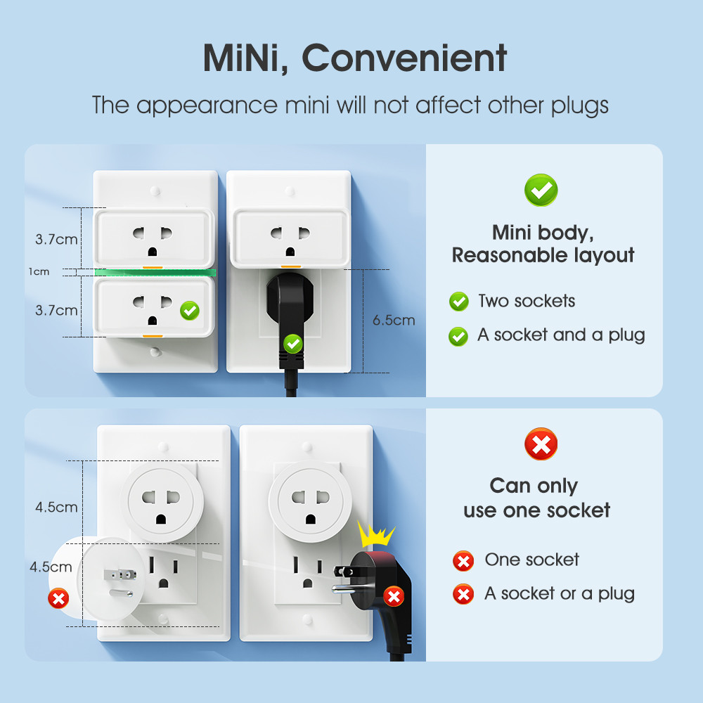 Tuya socket Timing Power Monitor Smart Life Alexa Google Home WIFI Smart Plug 16A Socket Smart Home