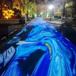Multi-Channel Interactive Floor Projection For Festivals Outdoor Events In Parks