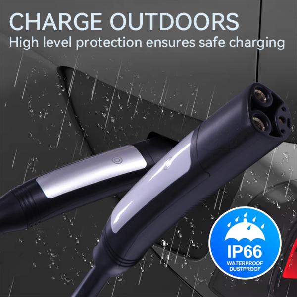 3.7KW Type 2 EV Charger with LCD Indicator Light and 4.5M Cable