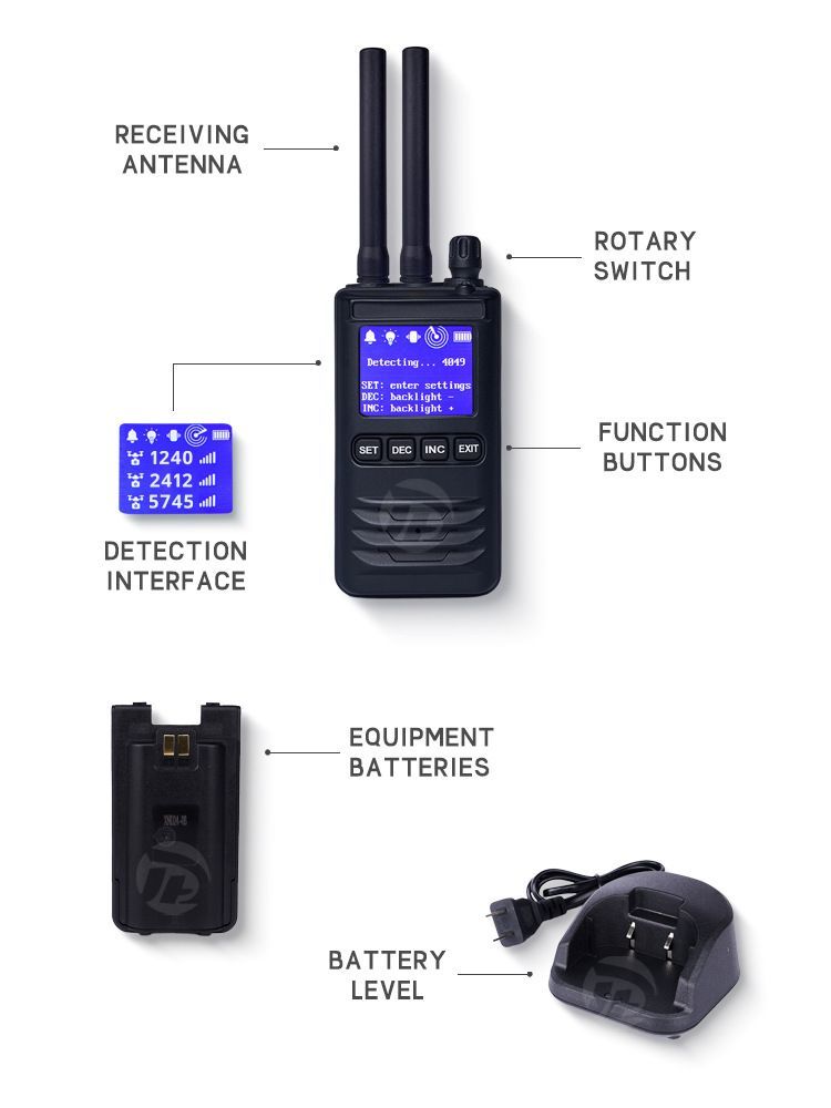 System Long Distance 2.4G 5.8g Signal Detector