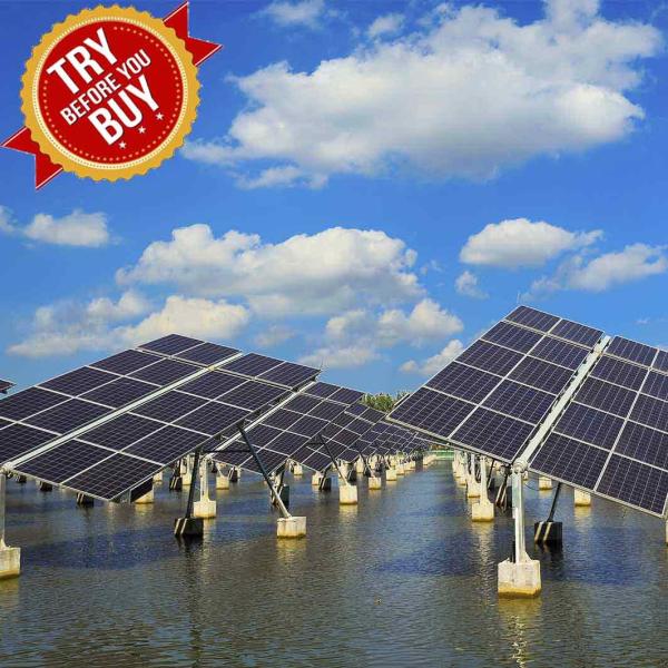 Quality Rust Protection PV Mounting Brackets Fishing-Light Complementary Solar Panel Ground Mounting System For Fish Farm for sale