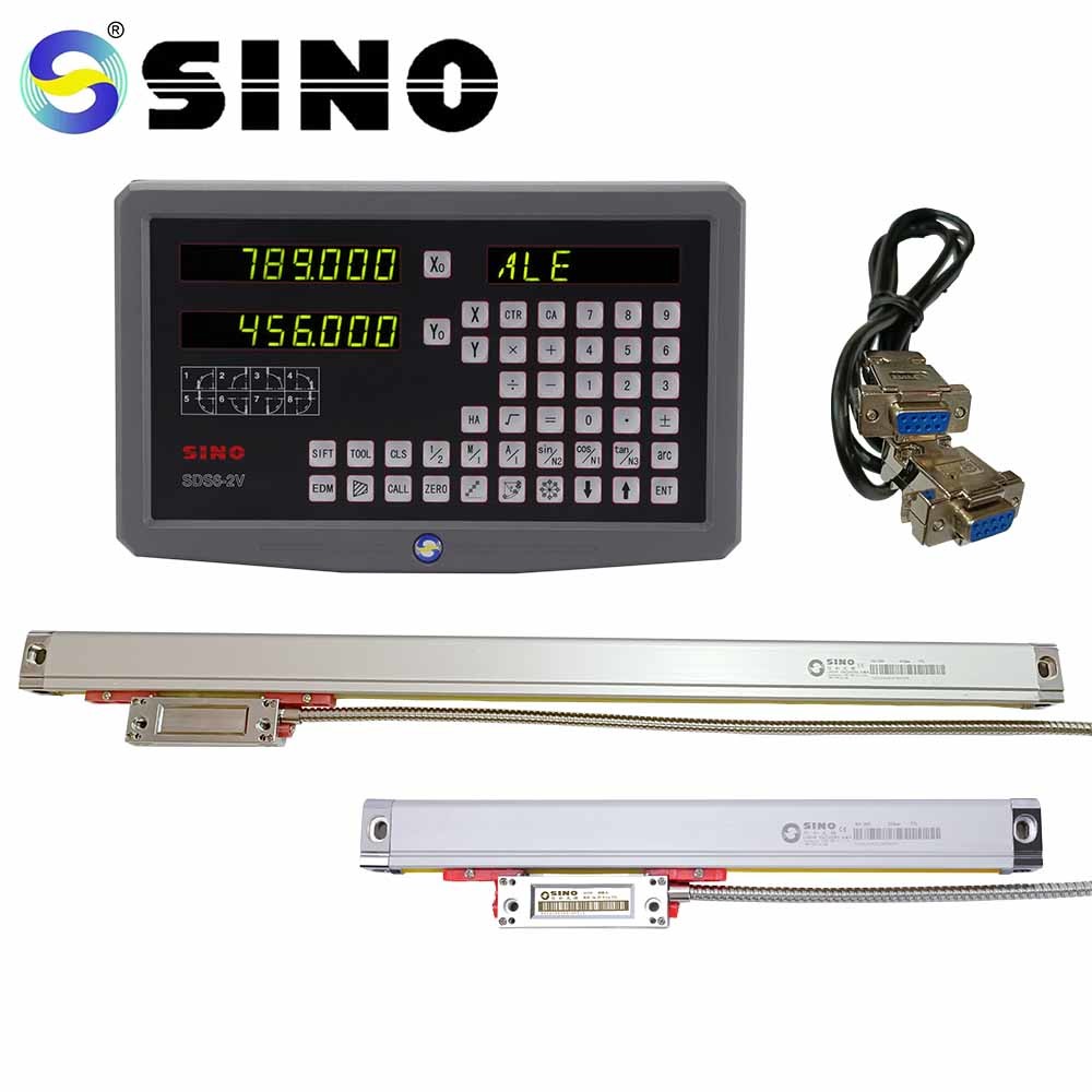 TTL SDS 6-2V Two Axis Digital Readout System For Milling Lathe Glass Linear Encoder