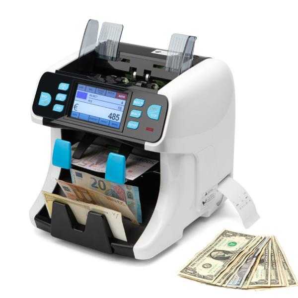 Quality Bank note professional two pocket bill banknote sorter money counter and cash currency sorter machine for sale