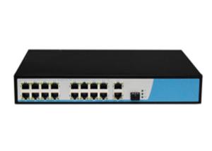 High Reliability 19 Port POE Ethernet Switch , 9.2Gbps Ethernet Switch Powered By POE