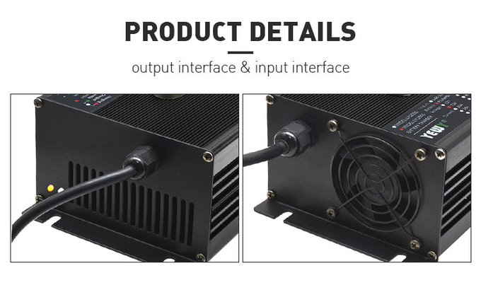 High Power Smart Lithium Ion Battery Charger 48V 38A For Golf Cart