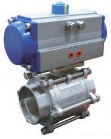 CF8M Socket Weld Pneumatic Operated Valve Pneumatically Operated Control Valve