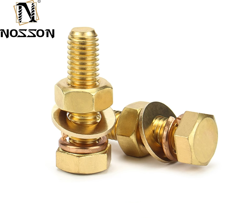 Highly Durable Custom Threads Brass Micro Hexagon Socket Head Screw with Plain Finish and ROUND Head Style
