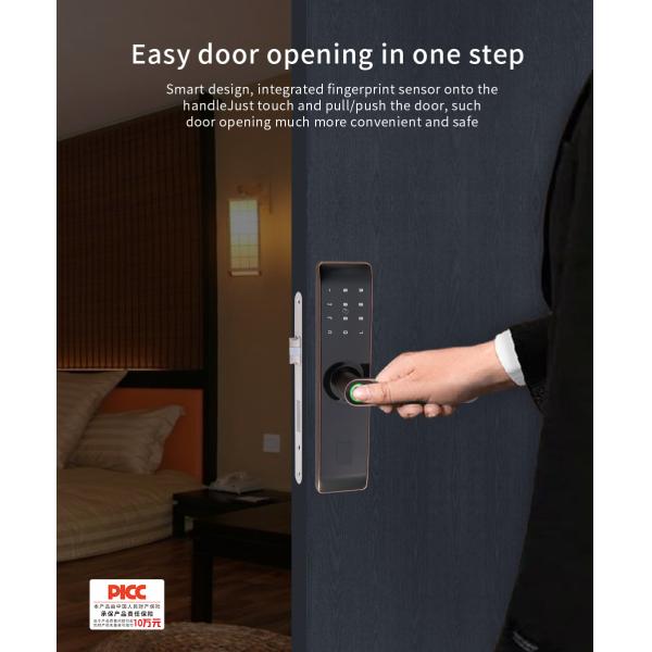 High Quality Fingerprint Tuya WiFi APP Smart Zinc Alloy Lock Door Lock For Apartment House