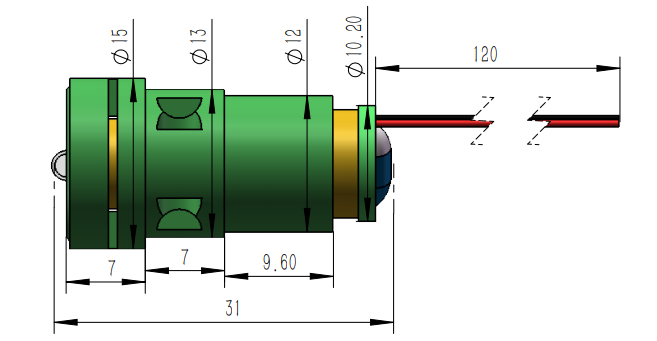 120° Fan Angle Green Line Laser with Diode and Self Frequency Crystal by Lasence
