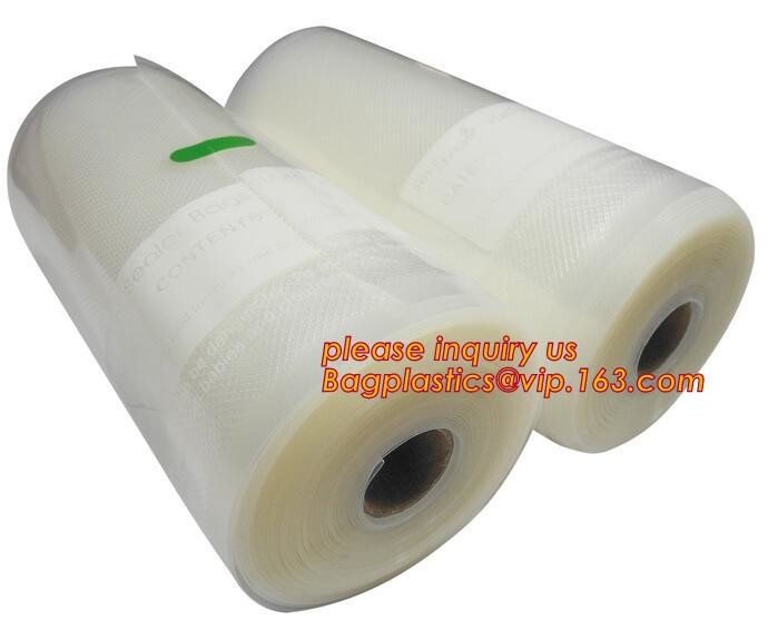 Embossing Resealable Vacuum Food Bags For Household Eco- friendly Texture Vacuum Food Storage Plastic Bag Rolls Moisture