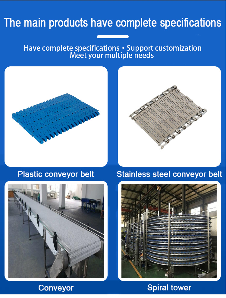Tear-Resistant Rubber Top Anti Skid Inclined Conveyor Belting Ze83 Plastic Modular Belt