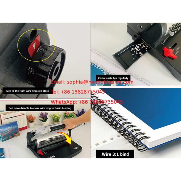 Wire 3/1 20 Sheets LTR B5 Paper Hole Punching Machine