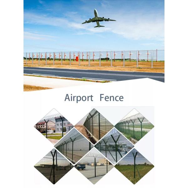 Hot selling galvanized wire High quality Pvc Coated Hot Dipped Galvanized 358 security airport fence