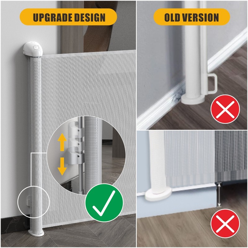 Prodigy ABS PVC Mesh Retractable Baby Gate Multi Scene