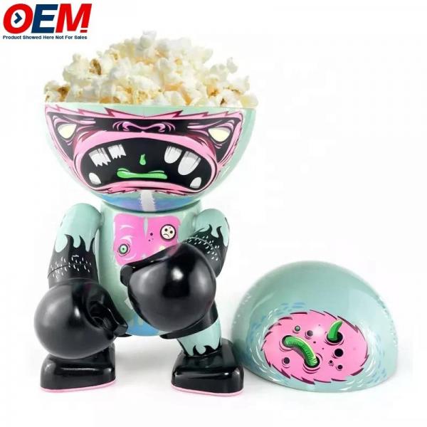 Quality Custom Made Plastic Popcorn Tub Anime Art Doll Toy Display Box  Plastic Popcorn Bowl Tubs with Lid for sale