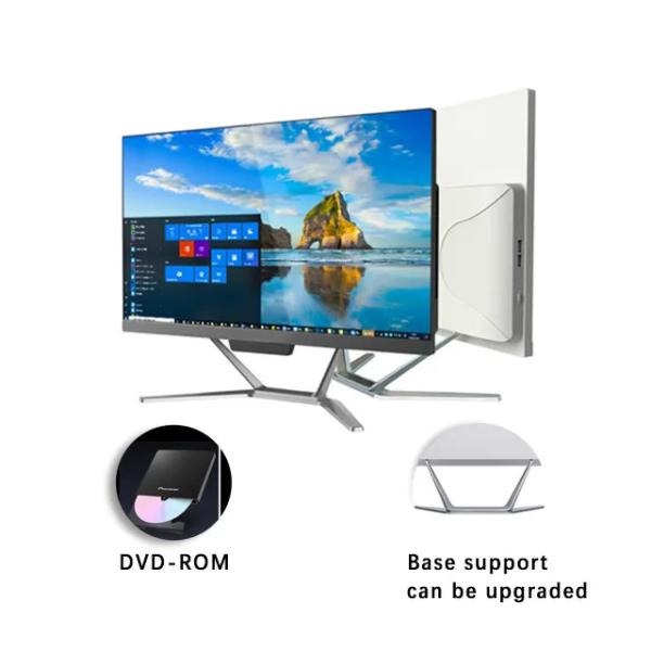 Quality 21.5 Aio High Configuration Cor I3 Desktop Computer 4GB 128GB SSD Business Computer Ultra-thin DVD AIO Computer for sale