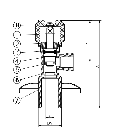 Polished Chromed Plated 1/2" x 3/8" Brass Angle Valves
