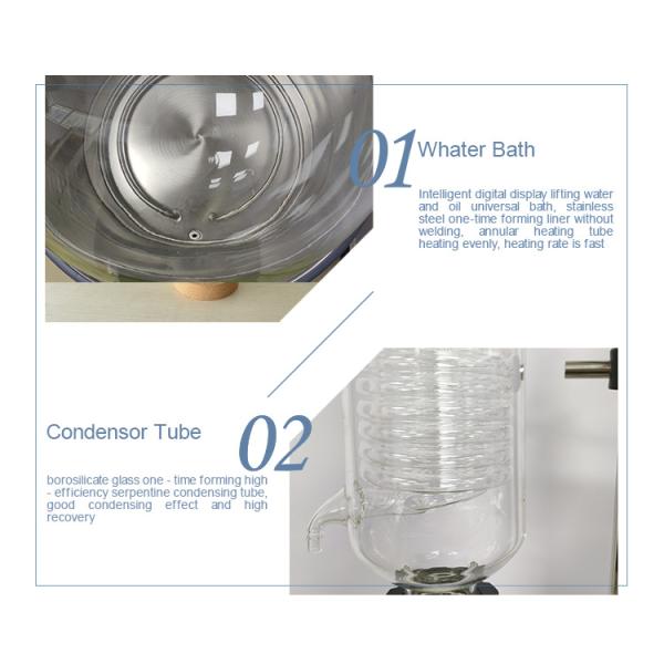 ISO Large Contact Area Spiral 20l Lab Rotary Evaporator