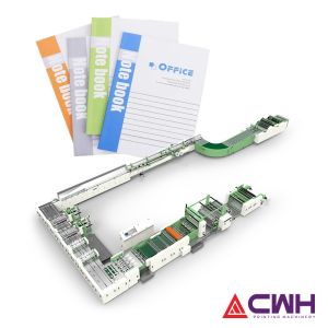 China Automatic Cold Glue Taped Notebook Making Machine/white glue binding wholesale