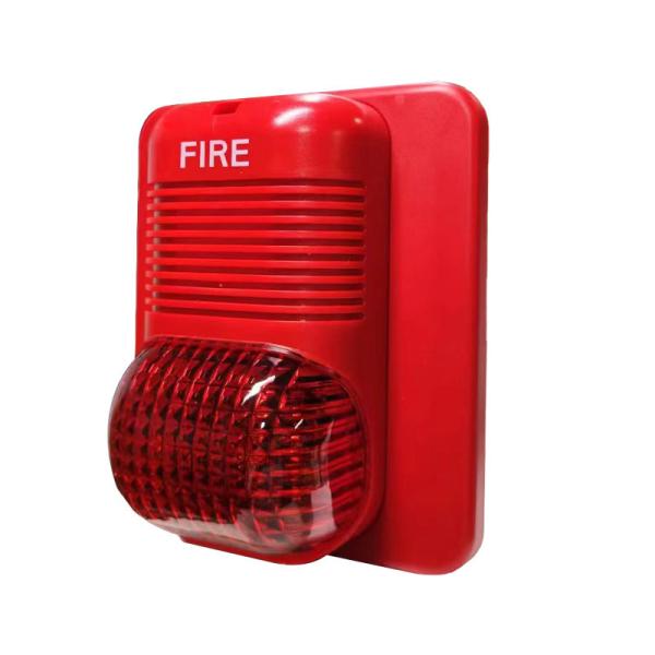 24V Sounder Flasher For Conventional Fire Alarm System Standalone Detectors