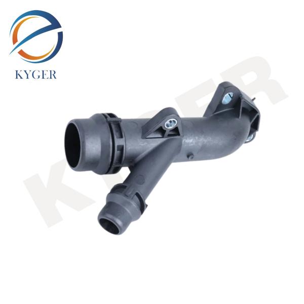 Quality KYGER Auto Parts Radiator Coolant Hose Pipe 11537560130 Engine Coolant Hose Connector Flange For BMW E46 E60 E90 1153 7560 130 for sale