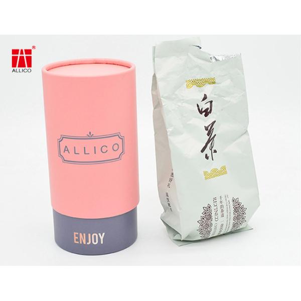 Paperboard Cylinder Packaging Tubes , Biodegrade Coffee Packaging Boxes Matt Varnish