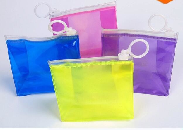 Promotional Low MOQ colorful A5 size matte waterproof mesh PVC file pocket folder/document bag with zipper and custom lo