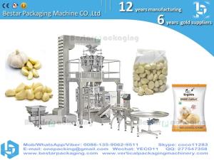 China How to make onion garlic /Fresh Peeled Garlic pouch well by Bestar weigher packing machinery wholesale