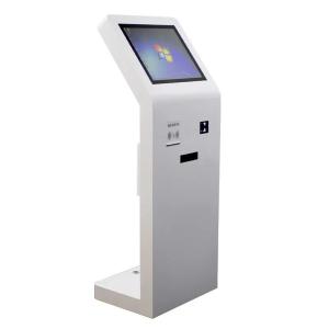 China Floor Standing Touch Screen Kiosk 21.5 Inch With IC Card Reader QR Code Scanner wholesale