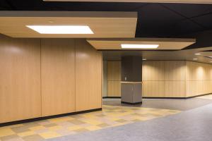 Natural Oak Veneer Microperf Micro Perforated Acoustic Panel Customized