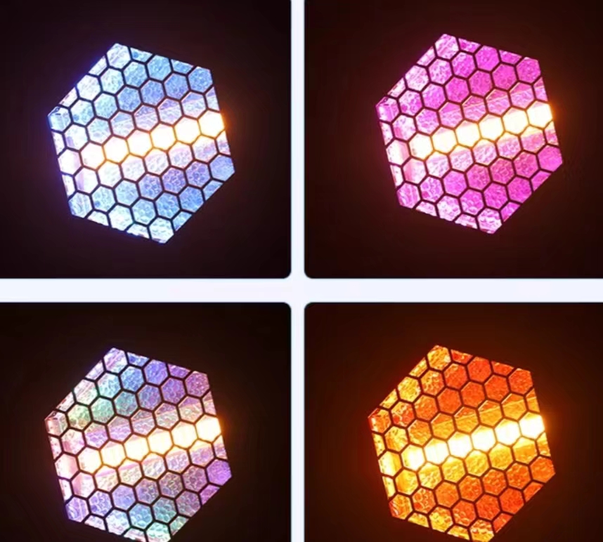 90 Ra Color Rendering Index RGB Triangle Retro Strobe Light for Hotels