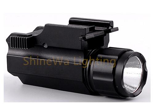 Quality Slide Switch Tactical Rail Mount Flashlight  Adjustable Tactical Flashlight With Laser for sale