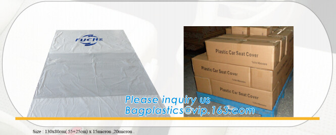 customized plastic car seat cover fit for all seats, Custom Car Seat Cover Package Disposable PE Plastic, limited, ltd,