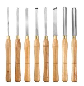 China HSS Blade Sharpening Carbide Turning Tools Wood Lathe Chisel Set 8PCS wholesale