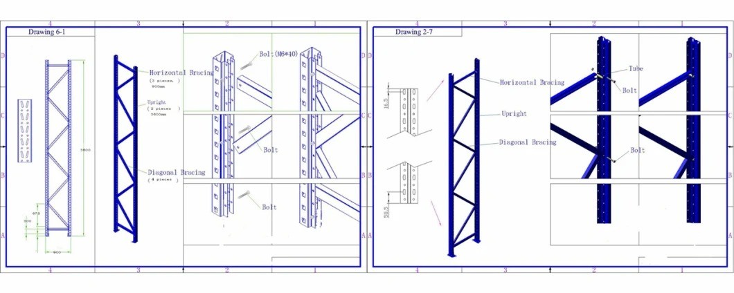 Single Deep Pallet Rack Double Deep Warehouse Pallet Rack Forklift Pick Up