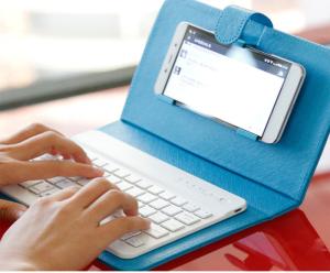 China High quality Wireless Bluetooth 3.0 With Keyboard Universal Phone Case For Apple Samsung Huawei wholesale