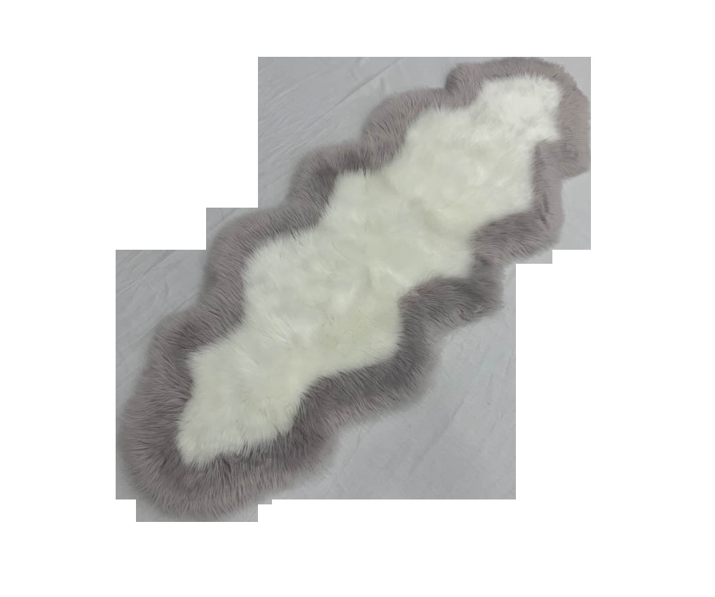 China Fake Sheepskin Bench Pad Fluffy Seat Pad Floor Mat wholesale