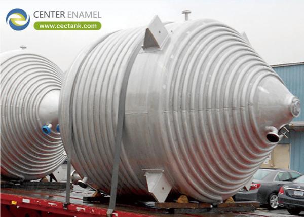Quality Reliable Solution For High-Drainage Liquid Storage Center Enamel's Cone Roof Tanks for sale